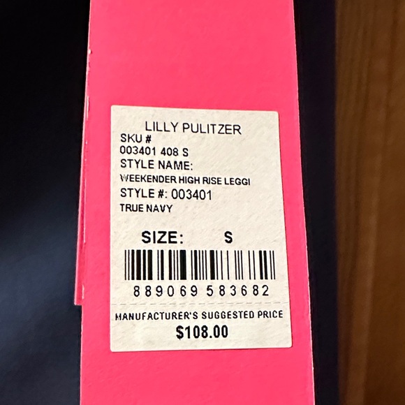 Lilly Pulitzer. Luxletic Leggings True Navy - Picture 5 of 11